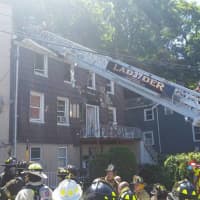 <p>A working fire is ongoing in Tarrytown</p>