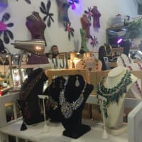 <p>There are many pieces of jewelry to admire throughout the store.</p>