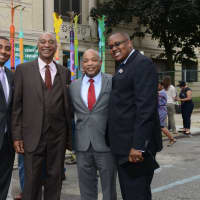 <p>Assemblyman J. Gary Pretlow was instrumental in helping install the new sculpture outside of the Children&#x27;s Room at the Mount Vernon Public Library.</p>