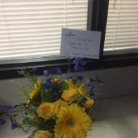 <p>Connecticut State Police at Troop G received a bouquet from Landan Marine in Norwalk as a thank you.</p>