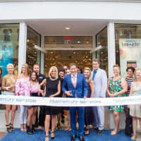 <p>Bluemercury Marla Malcolm Beck (CEO) and Barry Beck (COO) cut the ribbon on the store&#x27;s 100th location with its cofounders.</p>