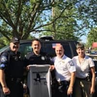 <p>Suffern Police Chief Clarke Osborn (center right) and other Suffern police personnel have been raising money for those officers killed in the July 7 sniper attack in Dallas.</p>