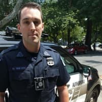 <p>Rutherford Police Officer Matt Van Dyk</p>