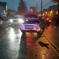 <p>Those involved in this accident on Herrick Avenue on Sunday received minor injuries.</p>
