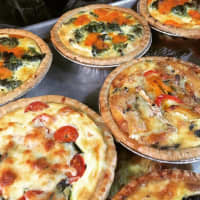 <p>Quiches at Scarborough Fair Catering / SF Express in Bronxville.</p>