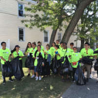 <p>An estimated 150 volunteers came out to help clean up the Lincoln Avenue Corridor in New Rochelle.</p>
