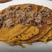 <p>Pumpkin Streusel Pancakes at Benny&#x27;s Luncheonette in Fair Lawn are a weekend special.</p>