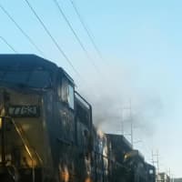 <p>The Clarkstown Police Department reported a fire on a CSK train in Congers.</p>