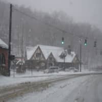 <p>The Brewster train station following Monday&#x27;s snowstorm.</p>