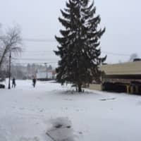 <p>The snowstorm in Port Chester.</p>
