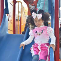 <p>Hayestown Avenue Elementary celebrated the opening of its new playground on Friday.</p>