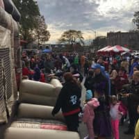 <p>A bouncy castle was one of the attractions at the Pleasantville Ragamuffin Parade.</p>