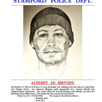 <p>Wanted poster for a suspect in a groping case in Stamford.</p>