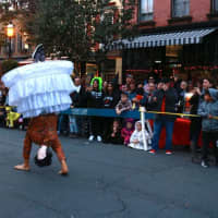 <p>The winner for Best Individual Costume at the Tarrytown Halloween Parade.</p>