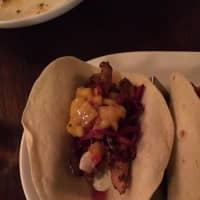 <p>The Baja fish tacos are among many non-traditional offerings at 14 &amp; Hudson&#x27;s brunch.</p>