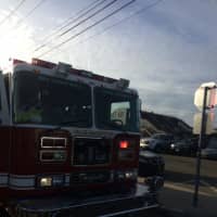 <p>A Croton fire engine posted at a hydrant in case of emergency on Tuesday.</p>