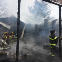 <p>The fire was knocked down within two-and-a-half hours with help from the Washington Township Fire Department and the Long Valley First Aid Squad, authorities said.</p>