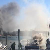 <p>New Rochelle firefighters responded to a scary scene on New Year&#x27;s Day at Wright Island Marina.</p>