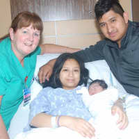 <p>Fairview parents Jackeline Castellanos and Jaime Perez-Guerra welcomed baby boy Jameson Ryan at Englewood Hospital and Medical Center.</p>
