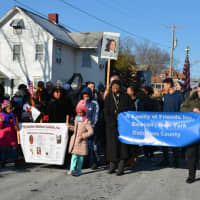 <p>Hundreds of Dutchess County residents turned out to celebrate MLK Day in Beacon.</p>