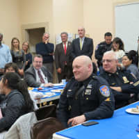 <p>Guests assembled at the Dec. 13 graduation ceremony for the Youth and Police Initiative Parent program.</p>