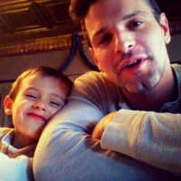 <p>Fort Lee chef Jonathan Tinari with his 5-year-old son, who he says inspires him.</p>