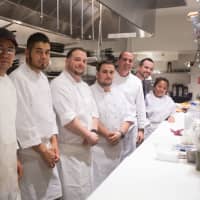 <p>The kitchen staff at Mediterraneao in White Plains stands ready to serve you.</p>
