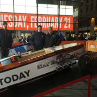 <p>New Rochelle firefighters were amongst the soapbox derby racers at the Today Show event.</p>