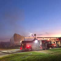 <p>Barn fire in Lancaster County.</p>