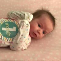 <p>Baby Natalie, who was delivered at home by two Brookfield police offices, is now 1 month old.</p>