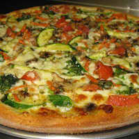 <p>Veggie pie at Marios Restaurant &amp; Pizza in Mahopac.</p>