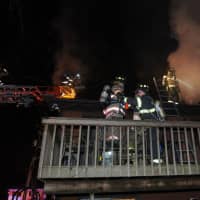 <p>A two-story Congers home received heavy damage from a kitchen fire.</p>