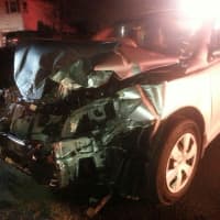 <p>Three people were injured during a Ramapo two-car crash.</p>