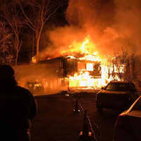 <p>An early morning Ossining fire destroyed a two-story home.</p>