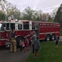 <p>The kids checked out the fire truck from the Stony Hill Volunteer Fire Department — the firefighters checked out the classic Chevrolet.</p>