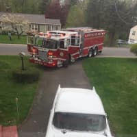 <p>Stony Hill Volunteer Fire Department responds to a fire in Bethel on Monday. The car was saved!</p>