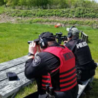 <p>Ramapo officers take part in weapons training.</p>