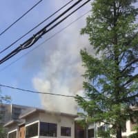<p>Firefighters in Yonkers are attempting to knock down the flames at a three-story Warburton Avenue building.</p>