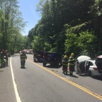 <p>A five-vehicle crash closed Haverstraw Road for more than hour Sunday.</p>