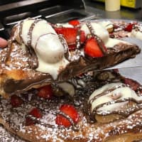 <p>A strawberry-Nutella dessert pie from Brother Bruno&#x27;s.</p>