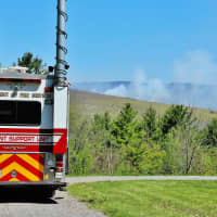 <p>Firefighters are on their fourth day battling the fire in the Berkshires.</p>