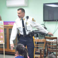 <p>East Rutherford Police Chief Larry Minda at East Rutherford Library&#x27;s police story time.</p>