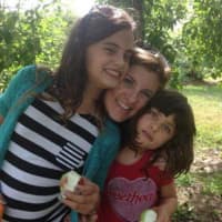 <p>Annika Cioffi and her daughters Alexi and Kyra</p>
