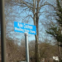 <p>Nick Suriano and Kyle Cochran&#x27;s signs stand outside of borough hall in Paramus.</p>