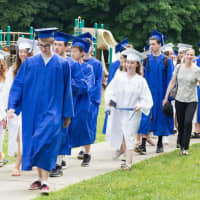 <p>One last walk for the Class of 2017</p>