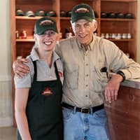 <p>The father/daughter duo behind Zoe&#x27;s Ice Cream Barn in Lagrangeville: Bob and Katie Ferris.</p>
