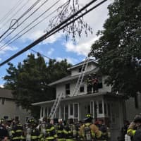 <p>Multiple agencies responded to a Sheldon Avenue fire in Tarrytown.</p>