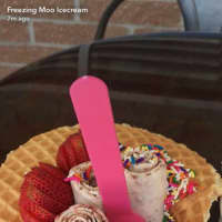 <p>Thai fried ice cream at Freezing Moo in Fairfield.</p>