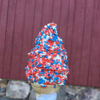 <p>Red, white and blue pride on July 4 at Ferris Acres Creamery in Newtown.</p>