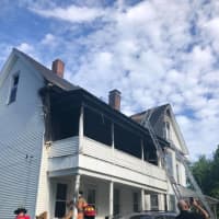 <p>Four adults were displaced after a fire broke out in Holyoke.</p>